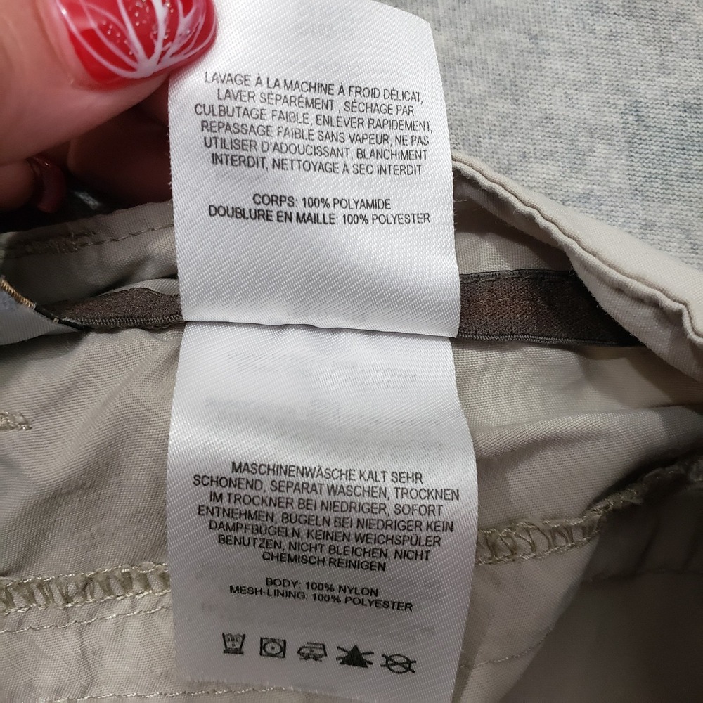 Columbia Titanium Convertible Pants Womens Medium Tan Cargo Pockets - Picture 7 of 11